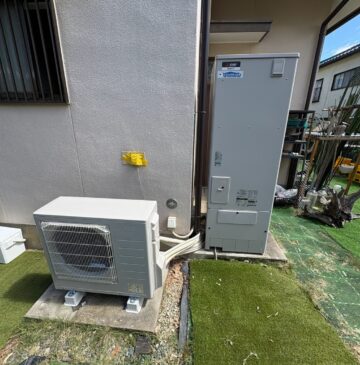 兵庫県三田市Aエコキュートの施工事例工事後写真